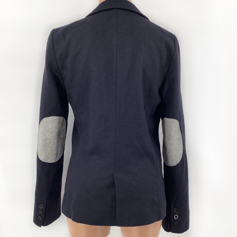 Ovi 50% Wool Blazer Jacket Elbow Patches Sz M